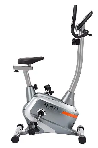 AmazonBasics ABSFB004 Heavy Duty Steel Magnetic Upright Exercise Bike