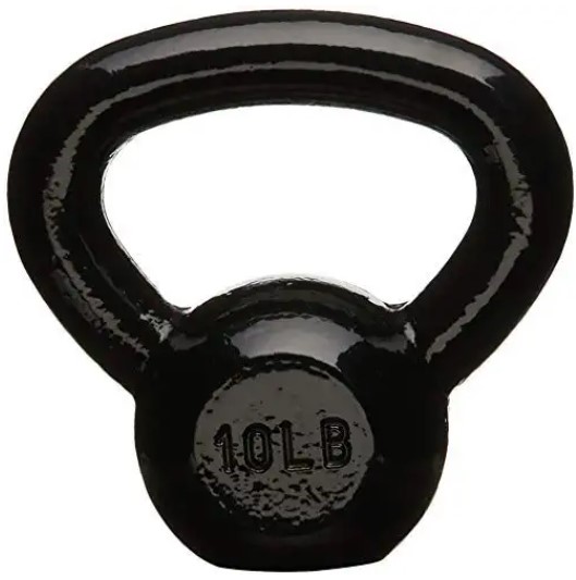 AmazonBasics Enamel Coated Cast Iron Kettlebell, 4.5 KGS