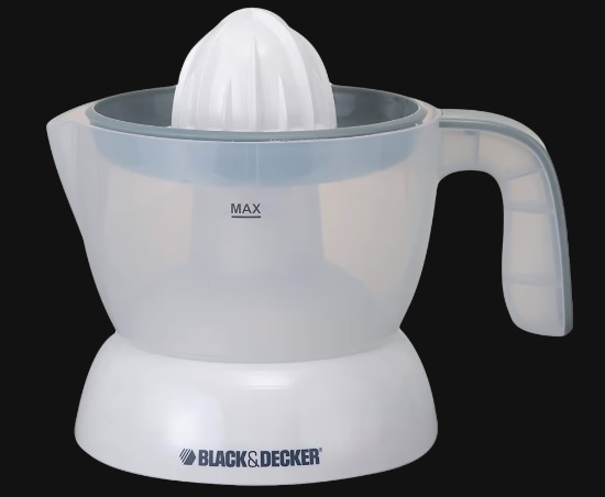 Black & Decker Max 0.5 Litres 30 Watt Juicer (BXCJ0052IN, White)