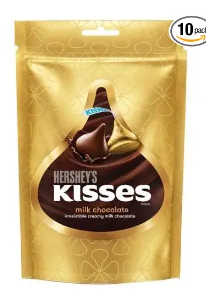 Hershey's Kisses Milk Chocolate Pouch, 10 X 36 g