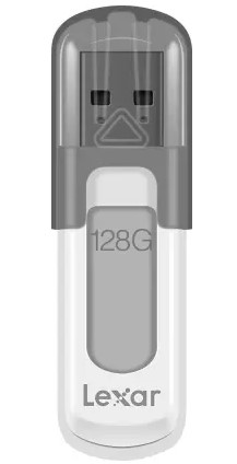 Lexar JumpDrive V100 128 GB Pen Drive  (Grey)