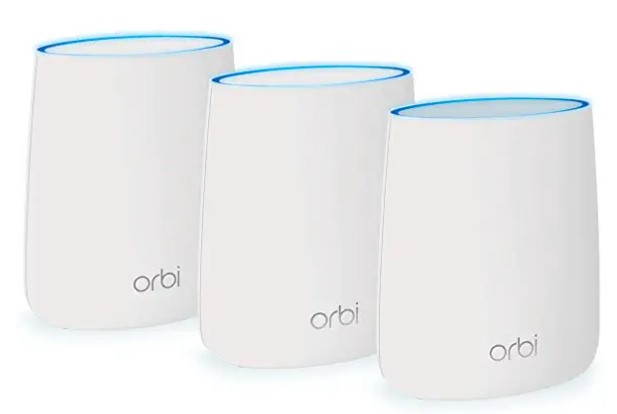 Netgear Orbi RBK23 AC2200 Whole Home Tri Band Mesh WiFi System (White)