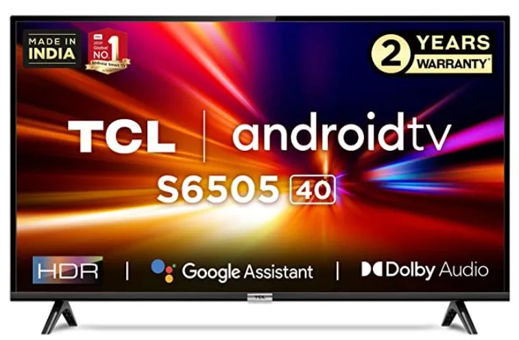 TCL 100 cm (40 inches) Full HD Certified Android R Smart LED TV 40S6505 (Black)