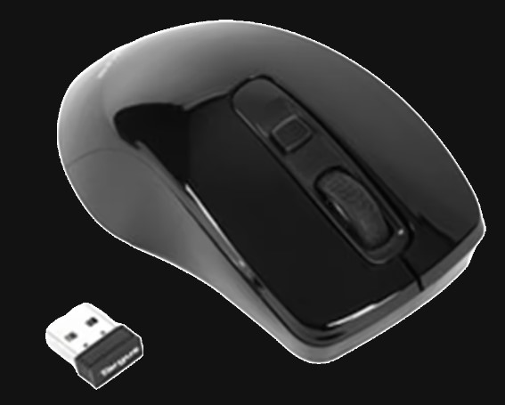 Targus W16 1600 DPI Wireless USB Mouse (AMW615AP, Black)