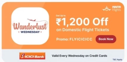 paytm flight wednesday