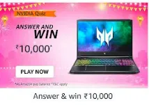 Amazon NVIDIA Quiz win Rs 10000 answers added dealnloot