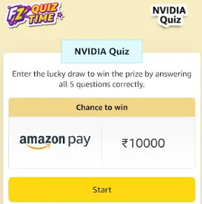 NVIDIA Quiz start and win