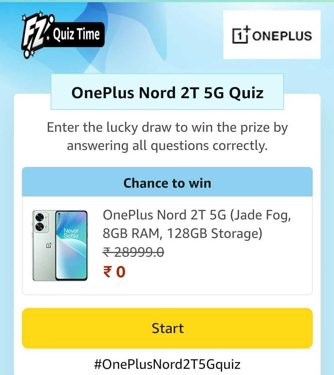 OnePlus Nord 2T 5G Quiz