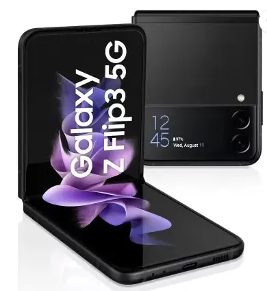 SAMSUNG Galaxy Z Flip3 5G (Phantom Black, 128 GB)  (8 GB RAM)