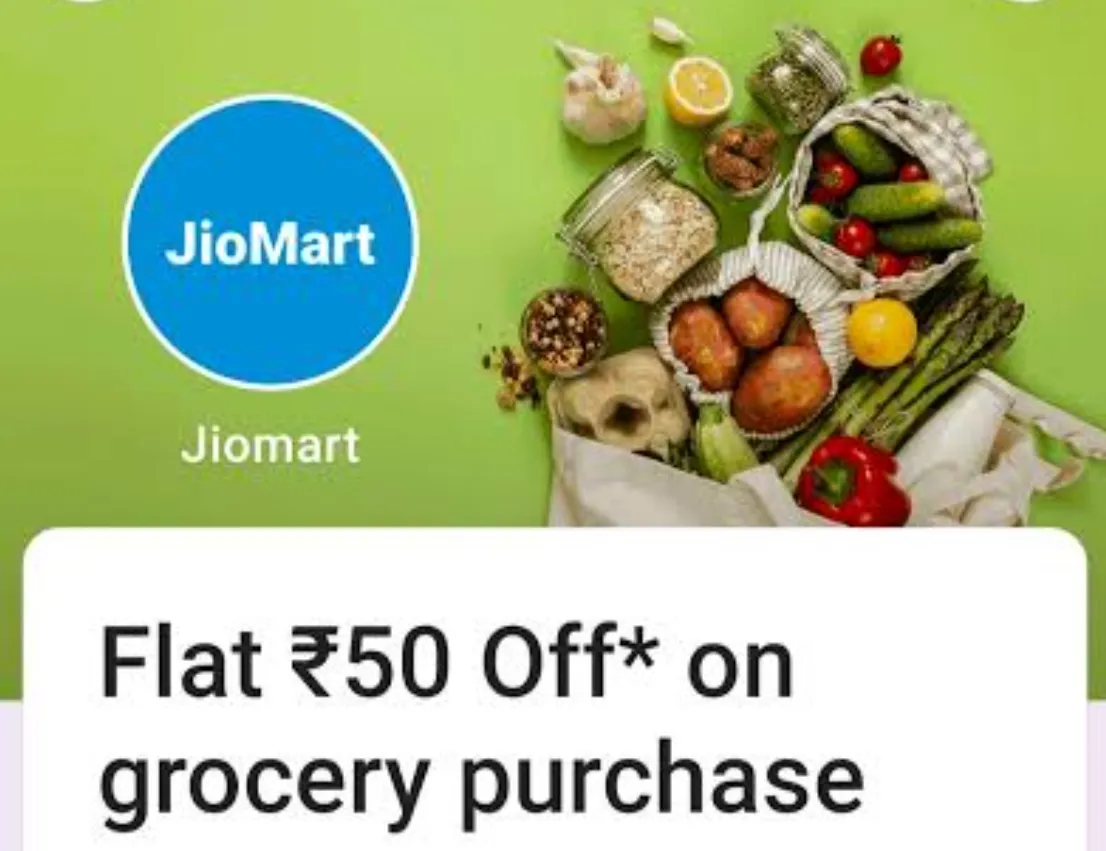 50% off on groceries jiomart