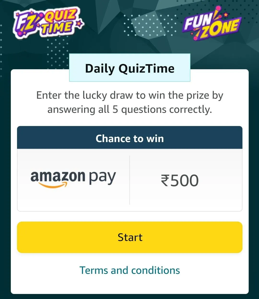 amazon quiz 500