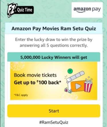 amazon ram setu quiz