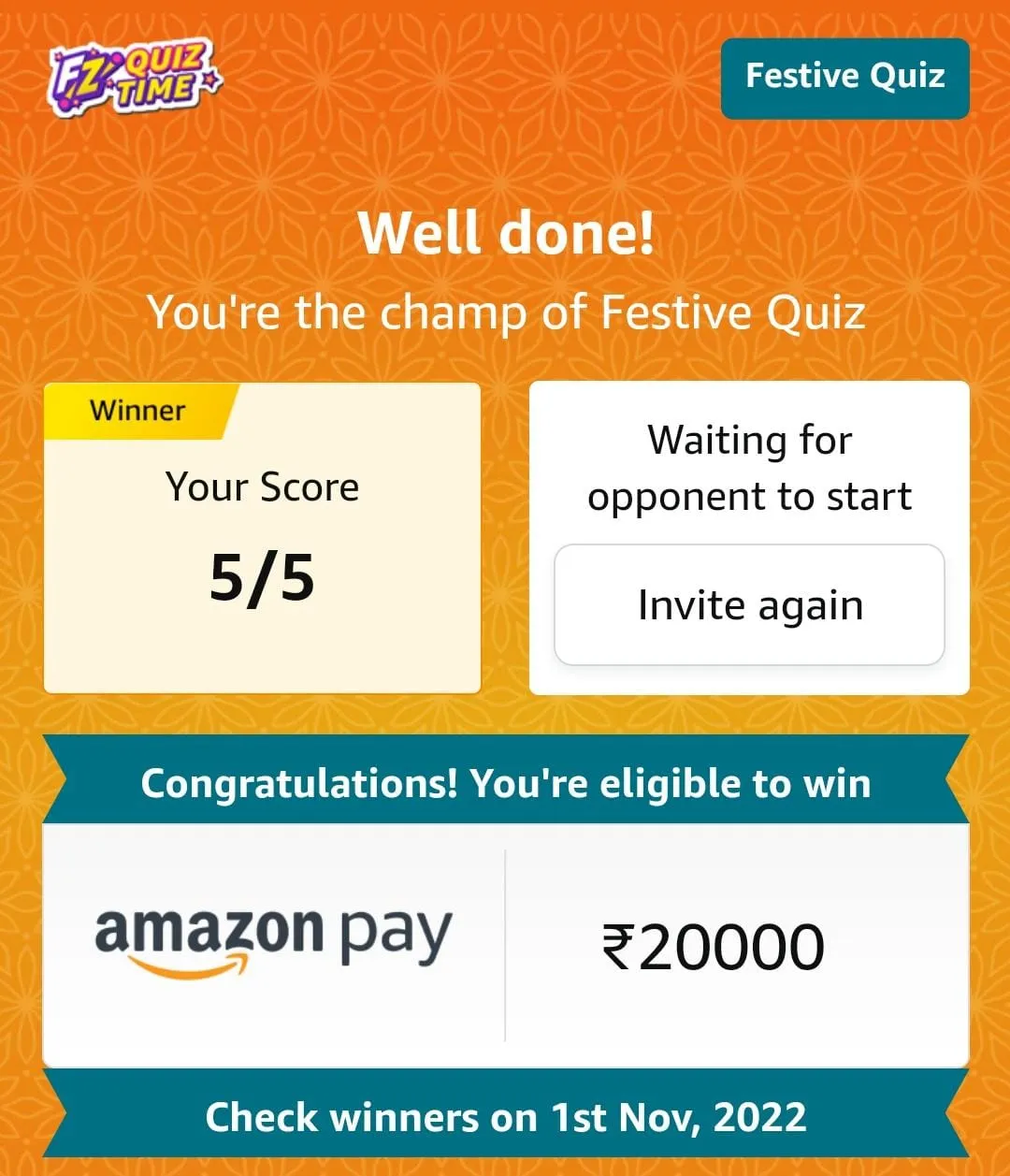 festive quiz oct 22 1