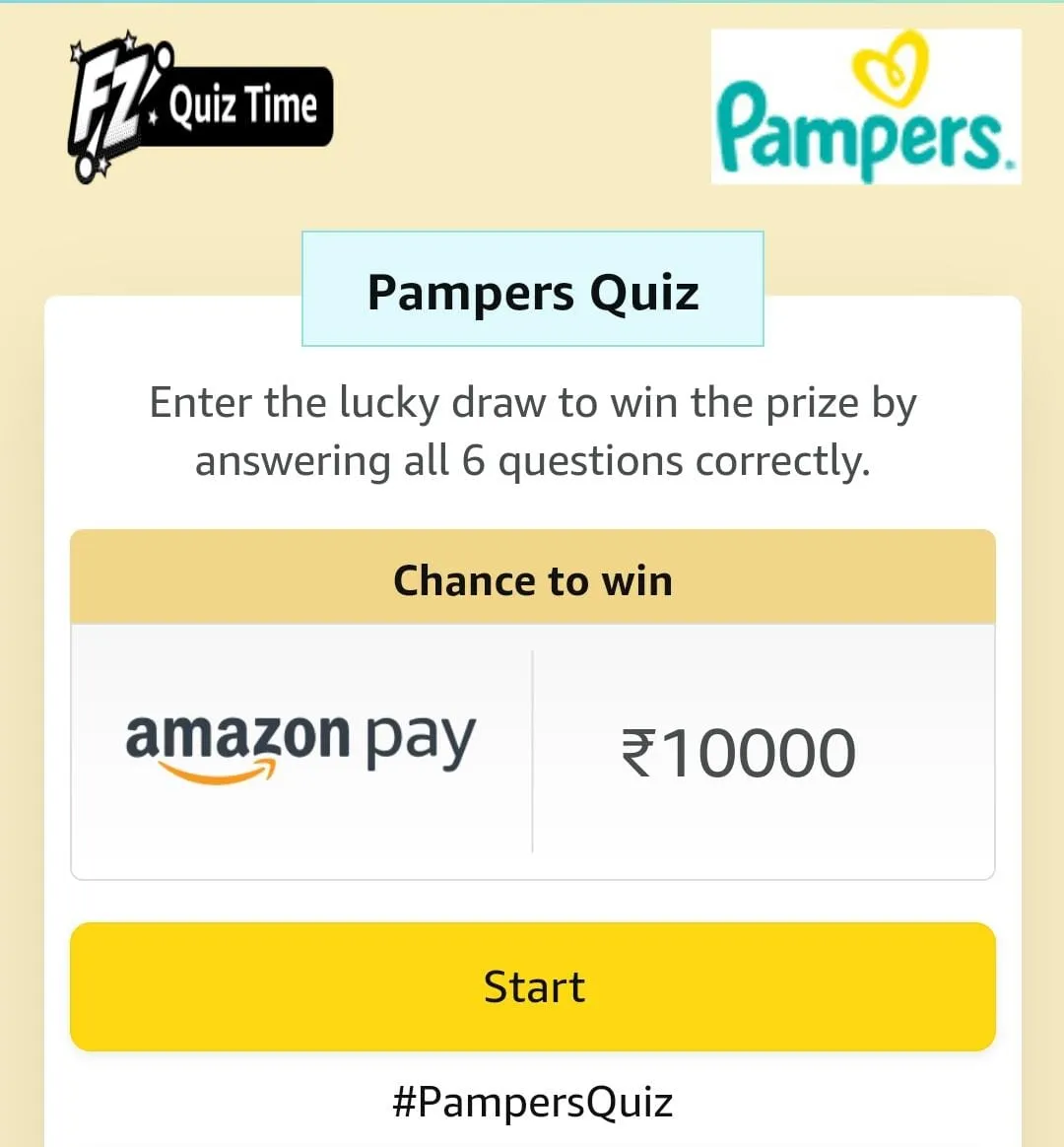 pampers quiz