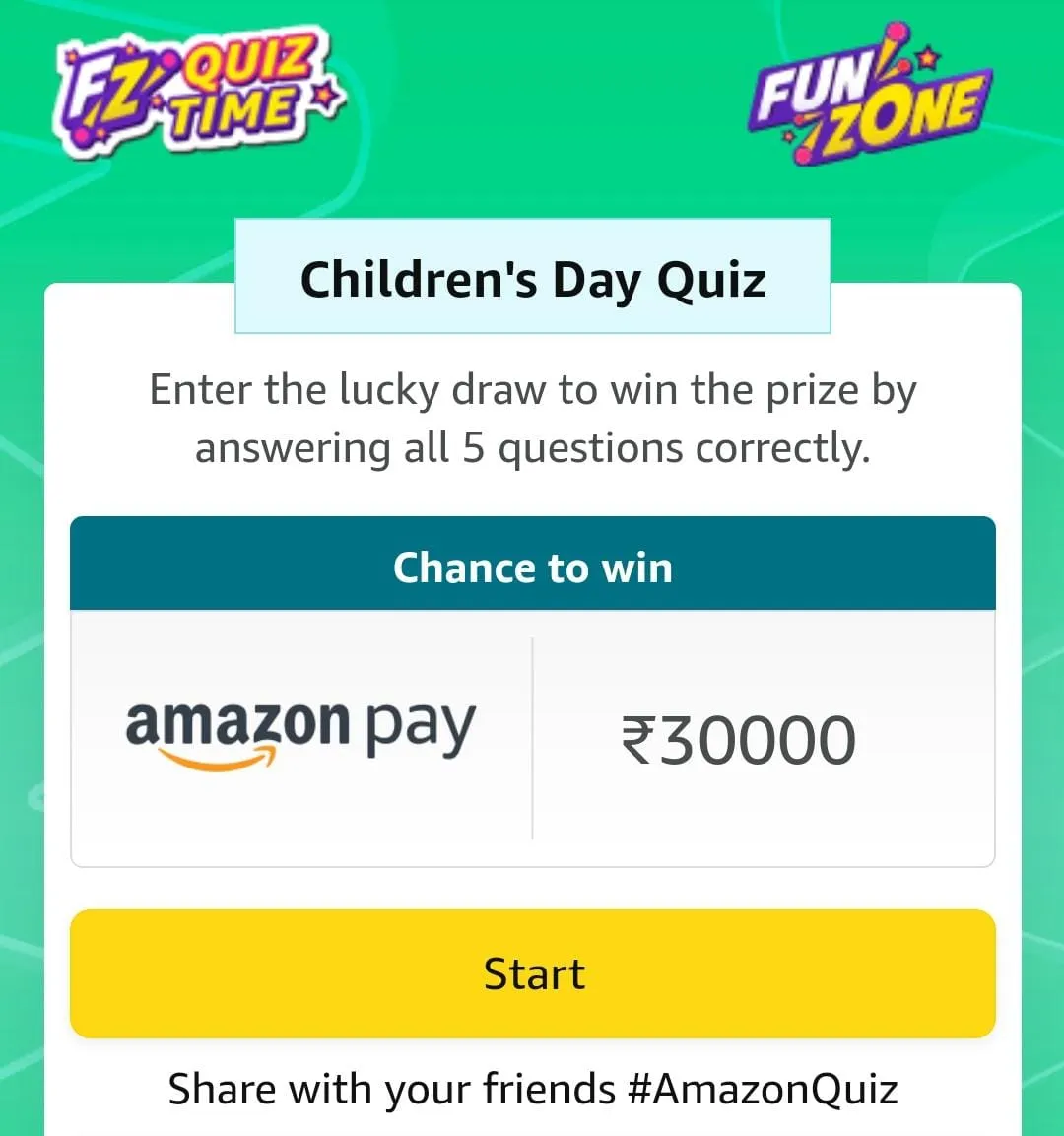 amazon children's day quiz