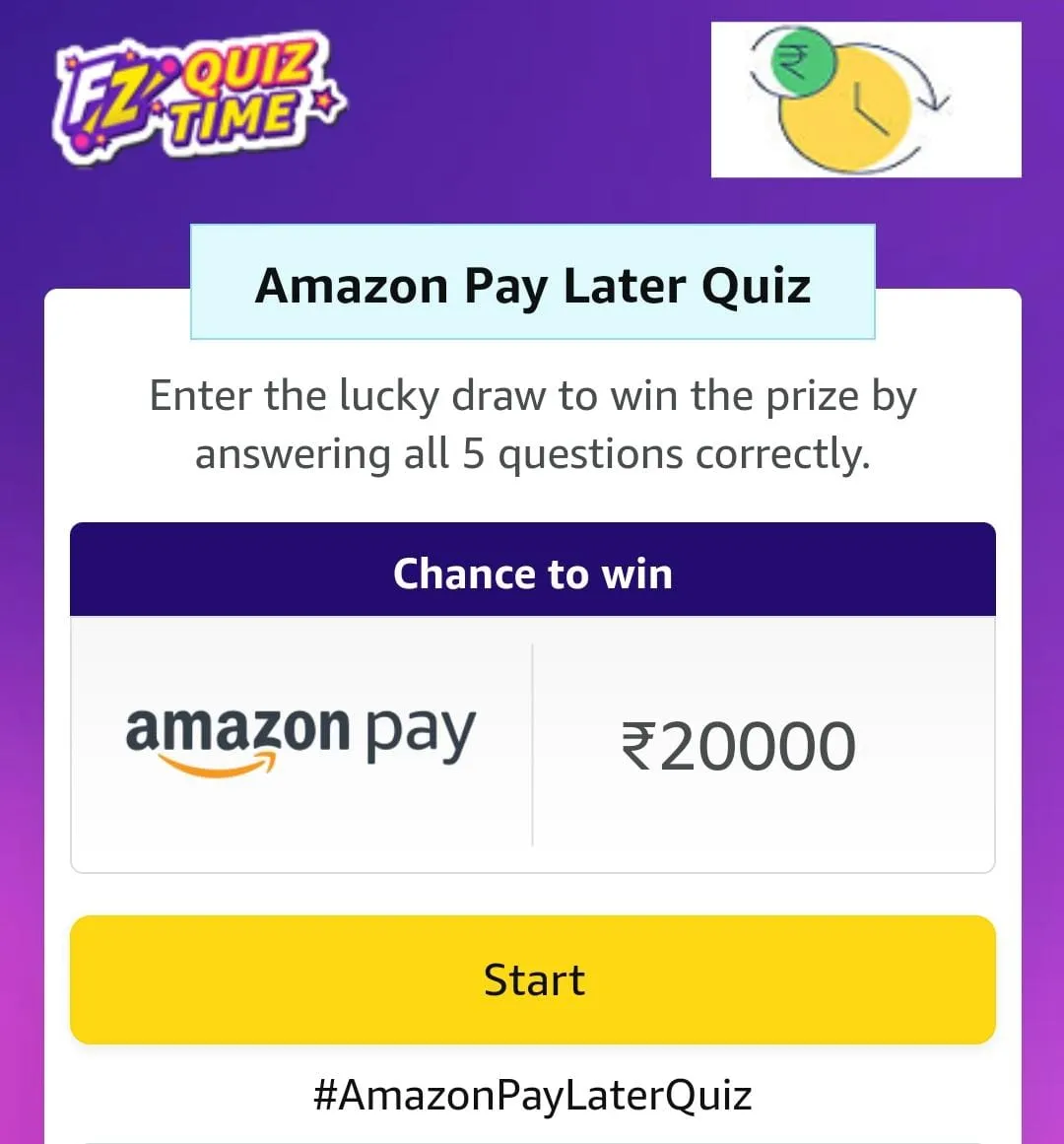 amazon pay later quiz