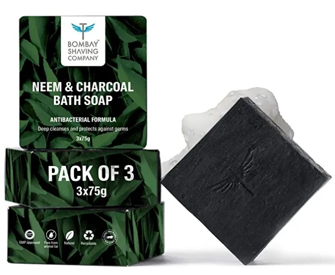 Bombay Shaving Company Neem and Charcoal Bath Soap