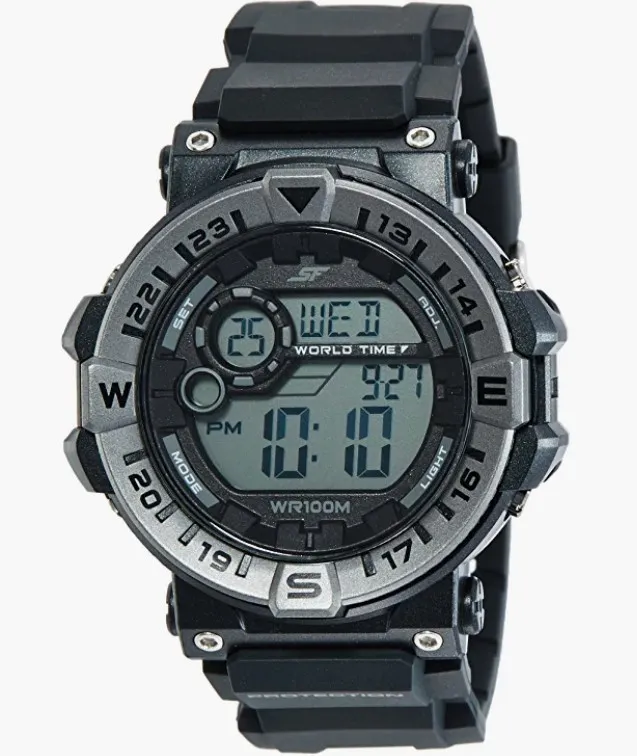Sonata Digital Black Dial Men's Watch NL77061PP01