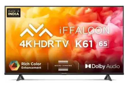 iFFALCON by TCL K61 164 cm (65 inch) Ultra HD (4K) LED Smart Android TV  (65K61)