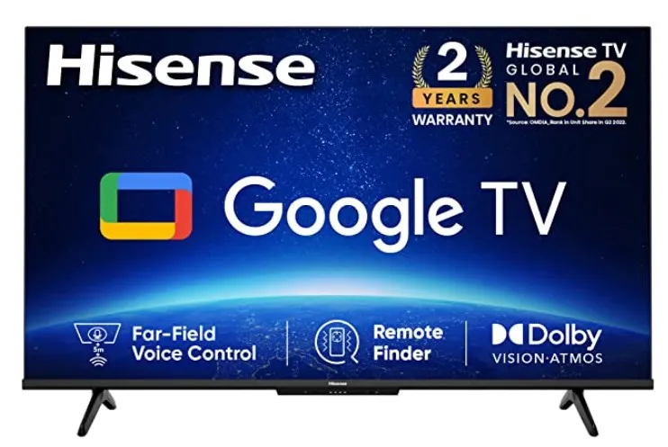 Hisense 126 cm (50 inches) Bezelless Series 4K Ultra HD Smart LED Google TV 50A6H