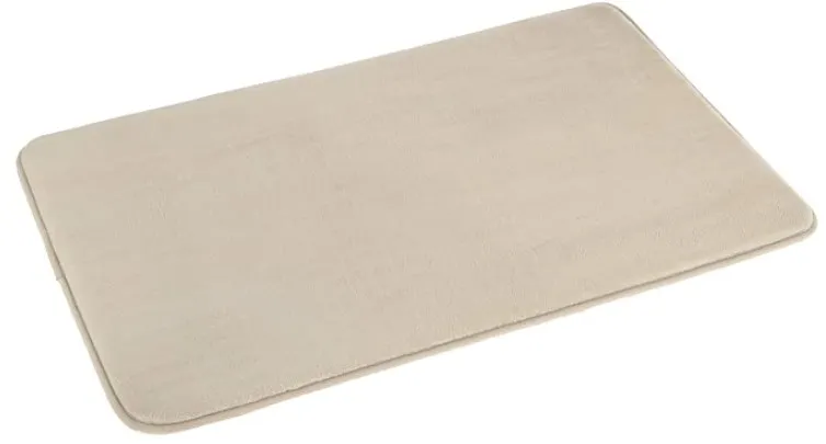 AmazonBasics Non Slip Memory Foam Bathmat 18'' x 28'', Beige at Rs.274