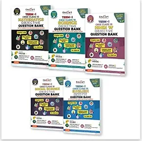 Educart TERM 1 MCQ Question Bank Bundle Maths, Science, English SST, Hindi B Class 10 2021 Paperback