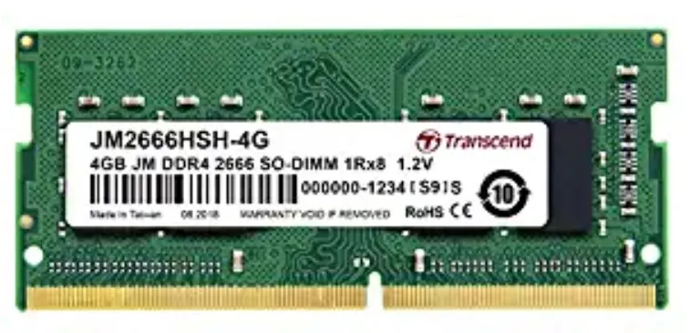 Transcend 4GB DDR4 2666 Laptop Memory