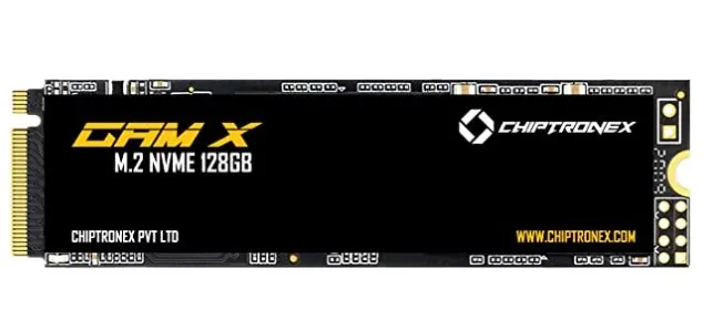 Amazon   Buy CHIPTRONEX GAM X M.2 NVME PCIe 2280 128GB Internal Solid State Drive (SSD) at Rs.1299