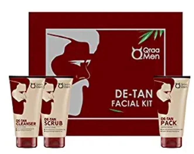 Qraa Men De Tan Kit For Instant Tan Removal For Men (Pack of 3), 320g