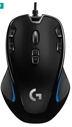 Logitech G300s Wired Optical Gaming Mouse (USB 2.0, Black)