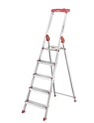 Prestige Household Aluminium Ladder PCIL 05 (Red)