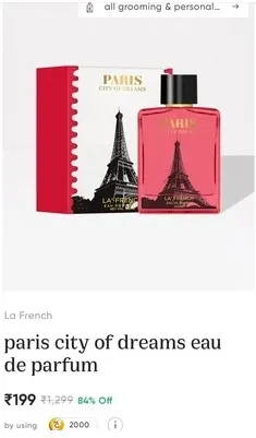 Paris City of Dreams eau de Parfum