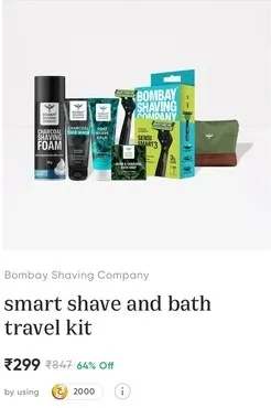 Bombay Shaving Company Smart Shave and Bath travel Kit