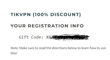 tik vpn code